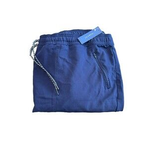 Jaanuu NWT Women's 3X Scrub Uniform Pants In Navy Blue Elastic Waist Joggers H13